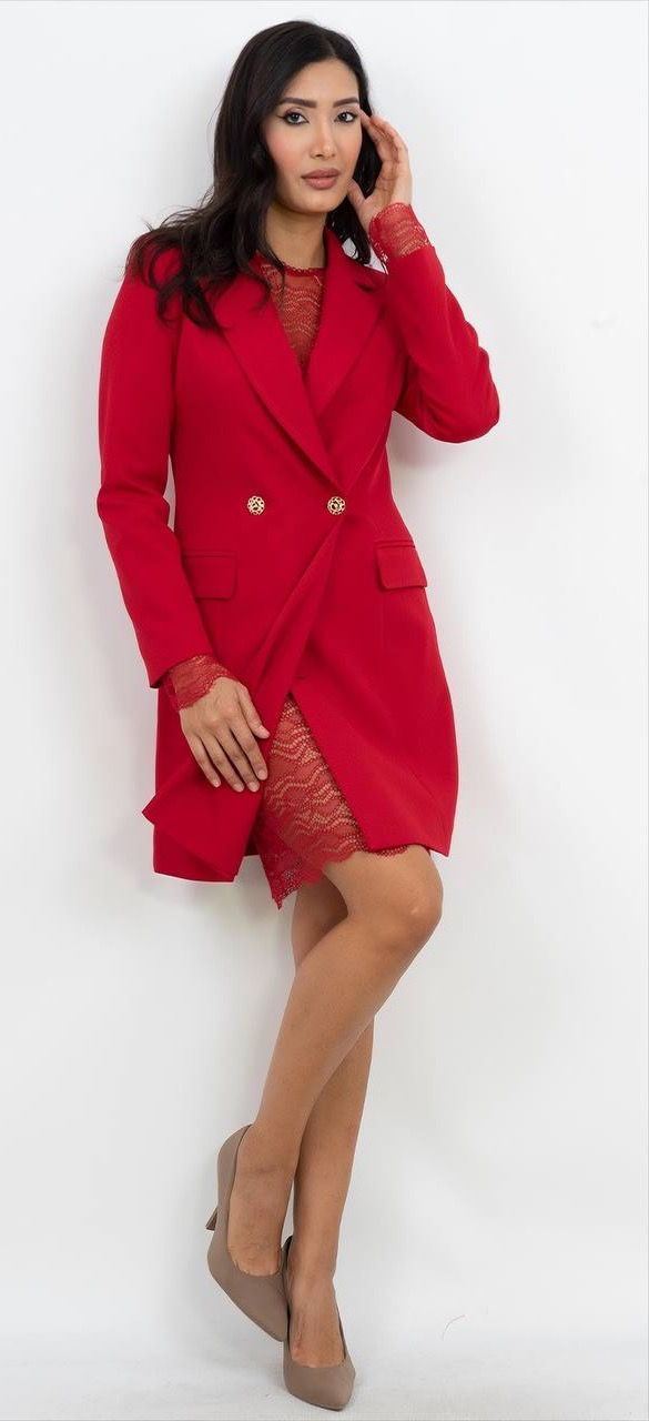 Dantel Detaylı Mini Elbise 2