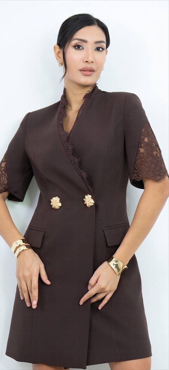 Dantel Detaylı Mini Elbise 2