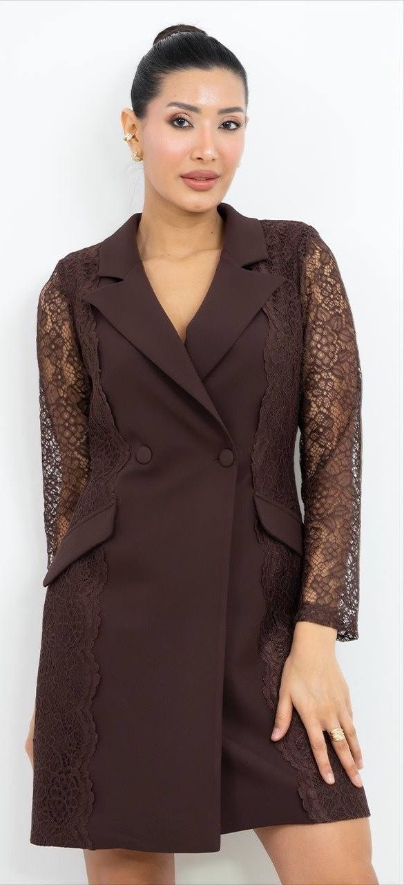 Dantel Detaylı Mini Elbise 2