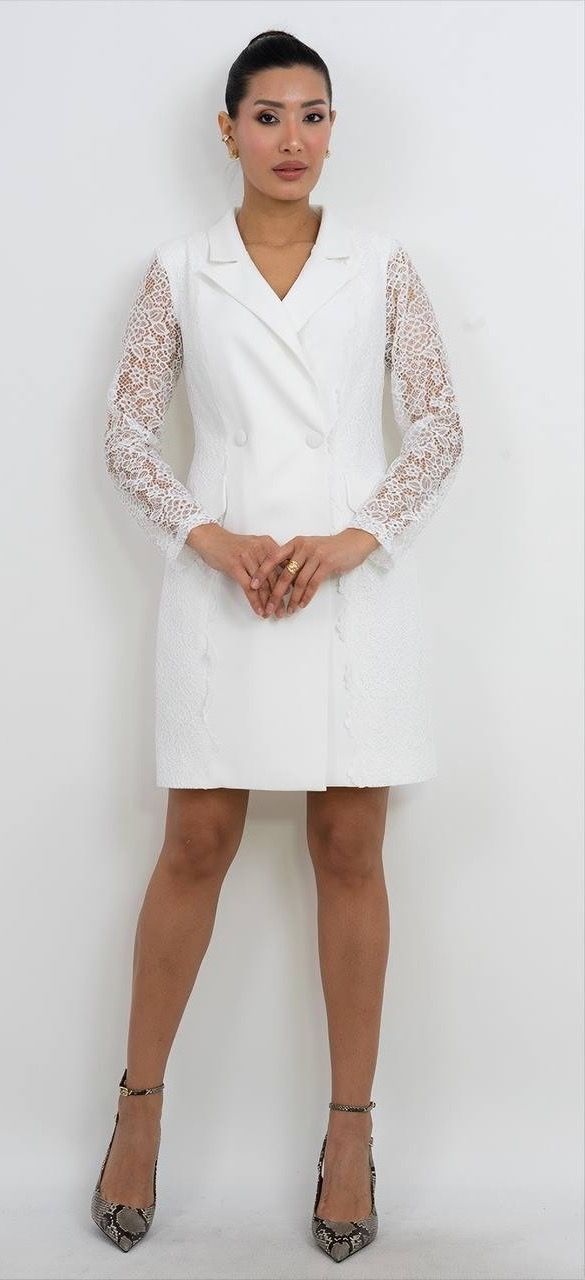 Dantel Detaylı Mini Elbise 5