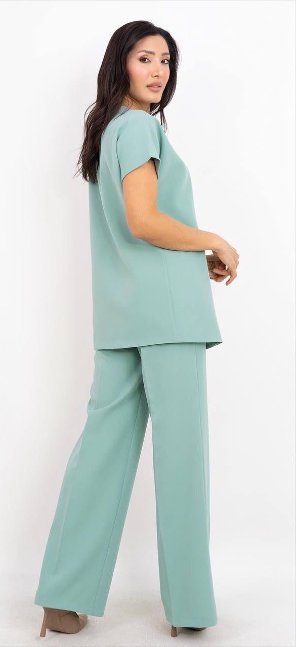 Düğme Detaylı Takım Elbise 5