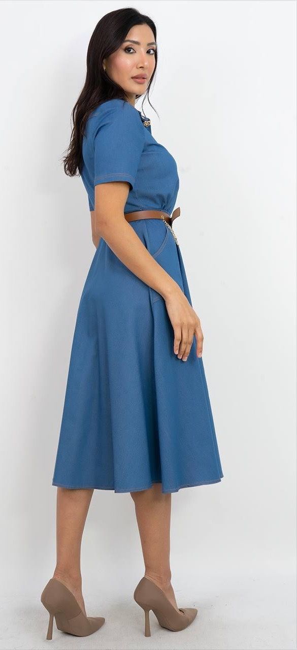 Kemer Detaylı Elbise 4