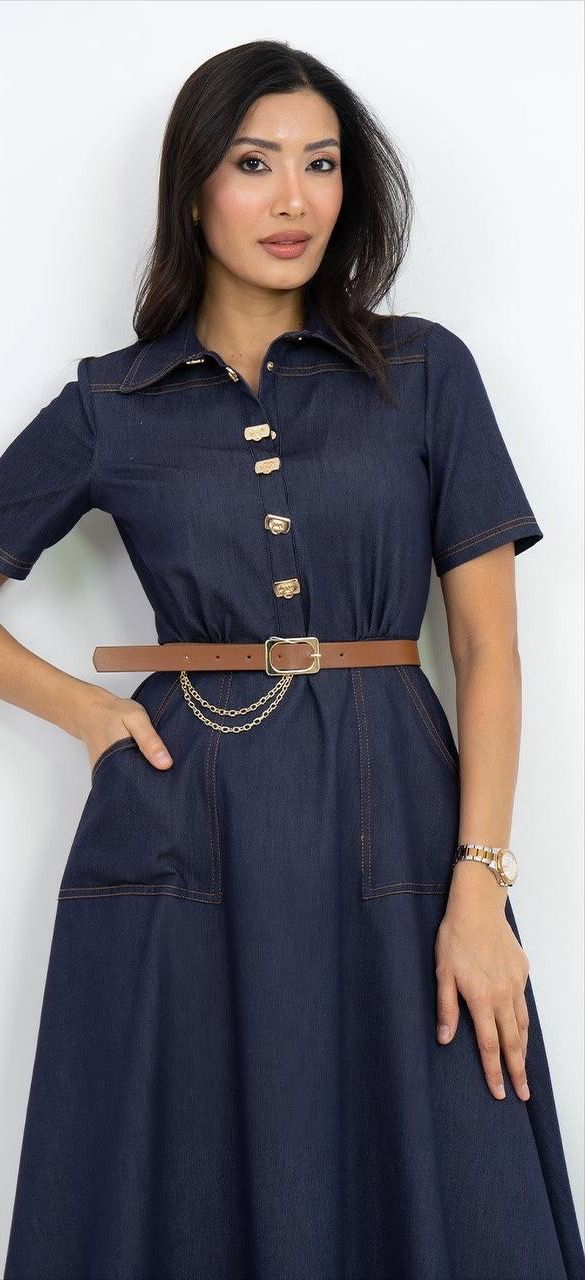 Kemer Detaylı Elbise 5