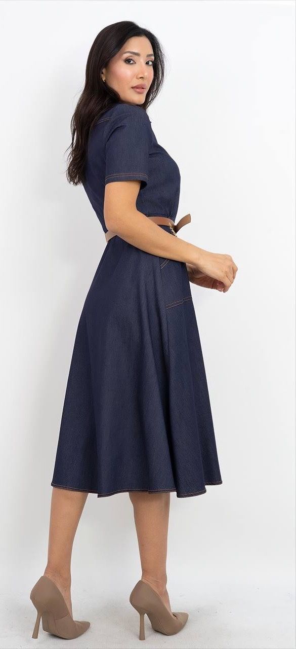 Kemer Detaylı Elbise 6