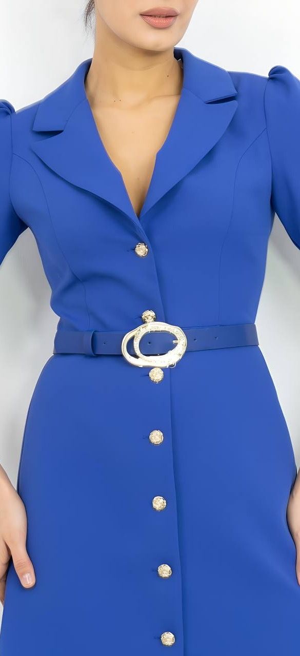 Kemer Detaylı Mini Elbise 5