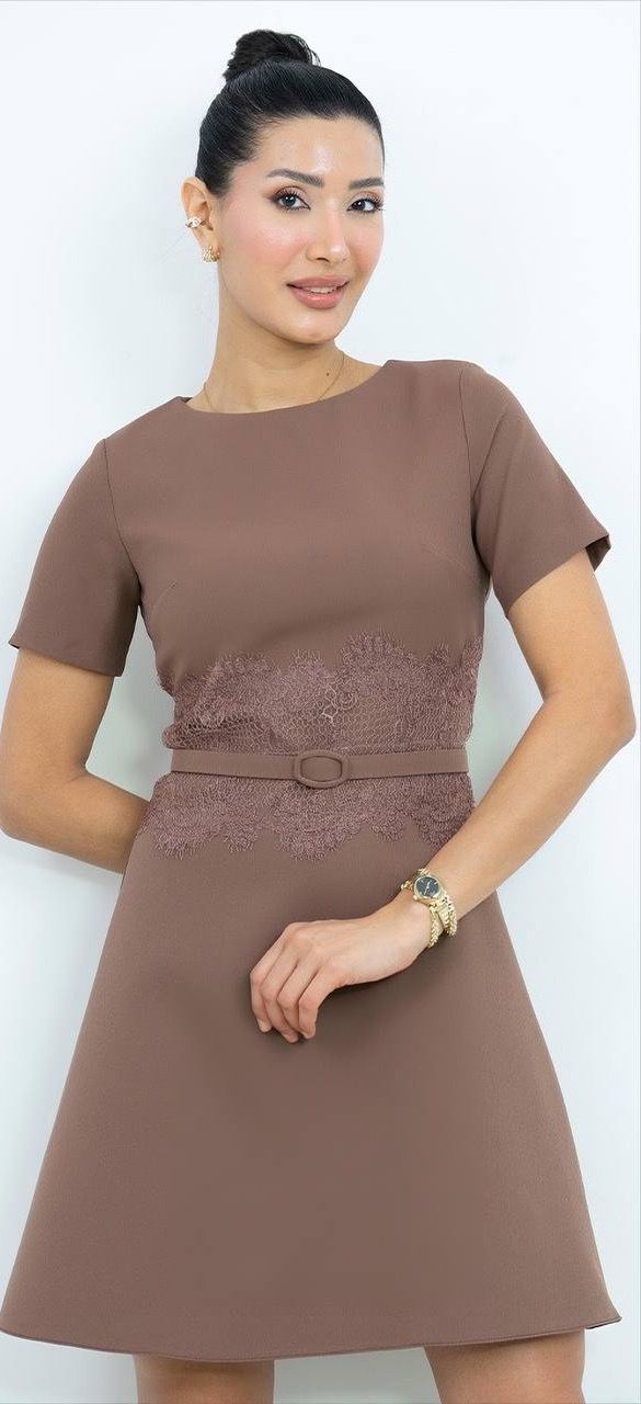 Kemer Detaylı Mini Elbise 2