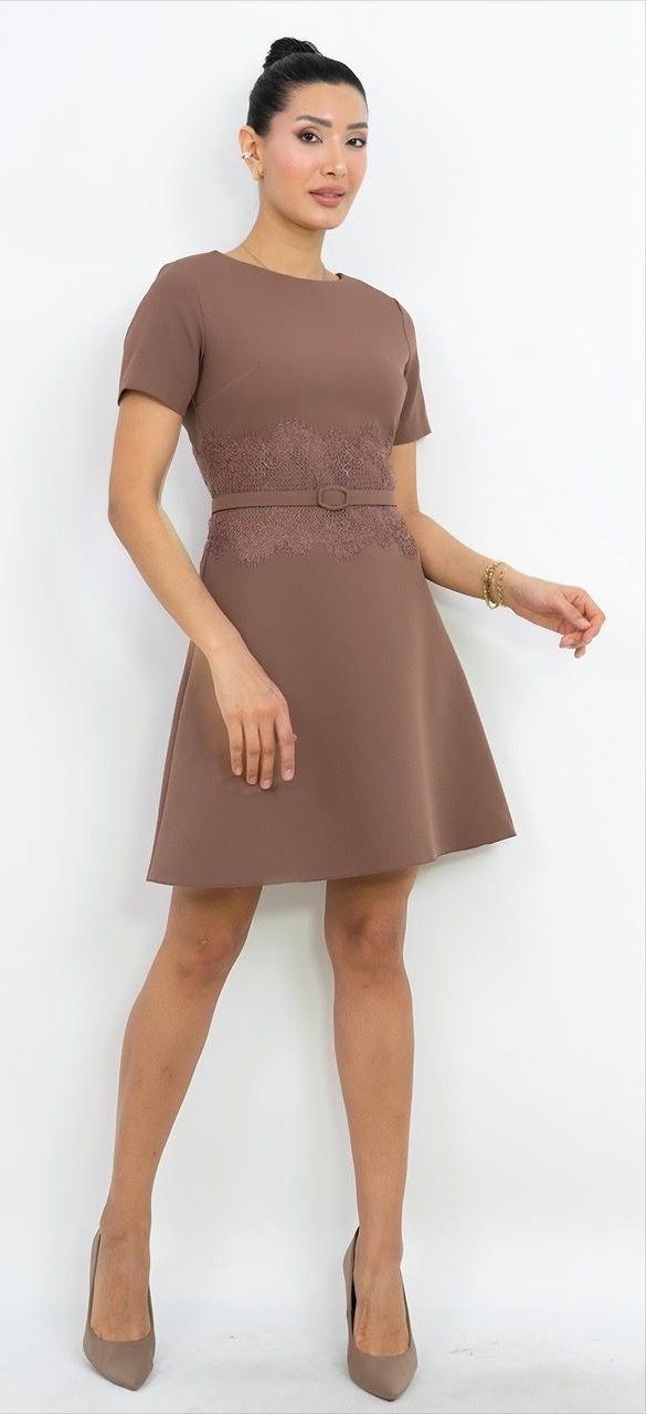 Kemer Detaylı Mini Elbise 3