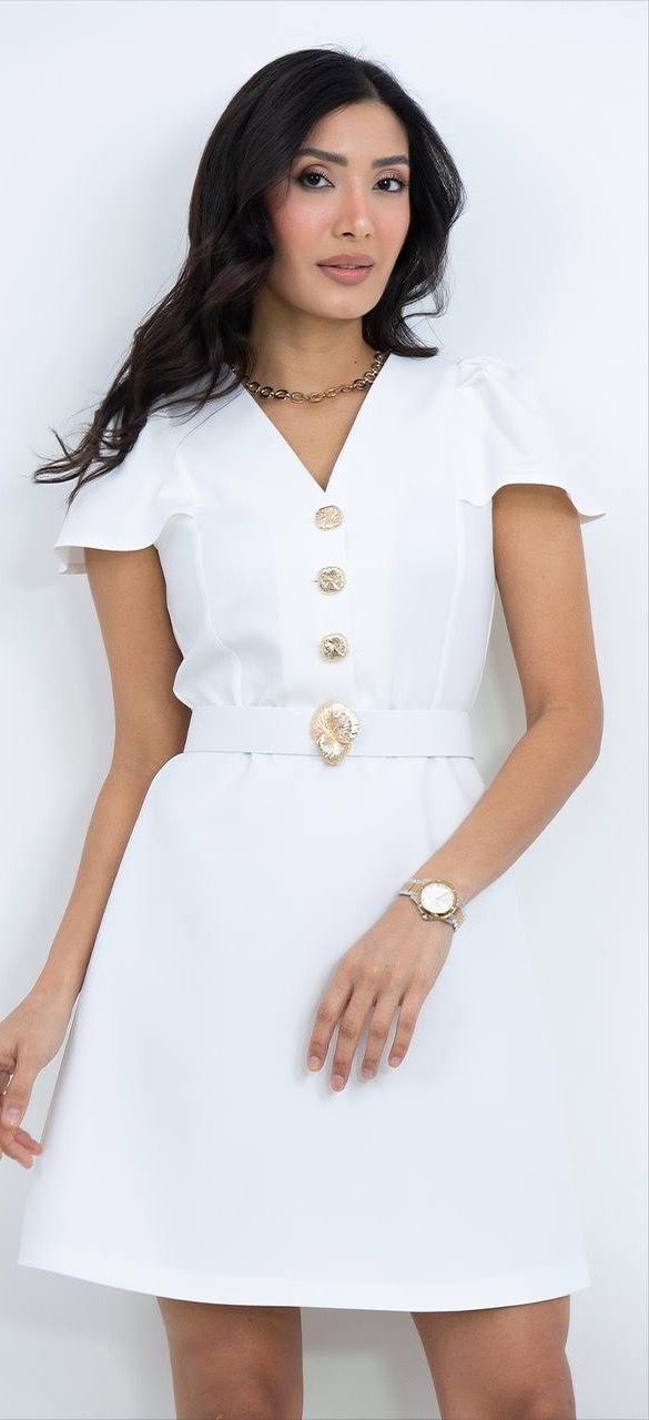 Kemer Detaylı Mini Elbise 4