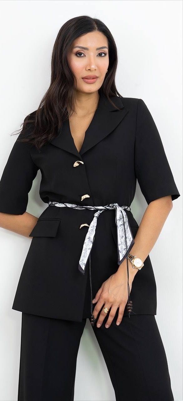 Kemer Detaylı Takım Elbise