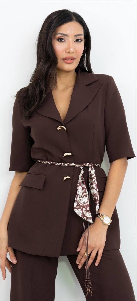 Kemer Detaylı Takım Elbise 2