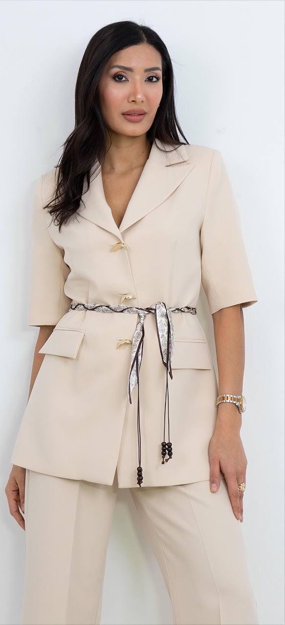 Kemer Detaylı Takım Elbise 4