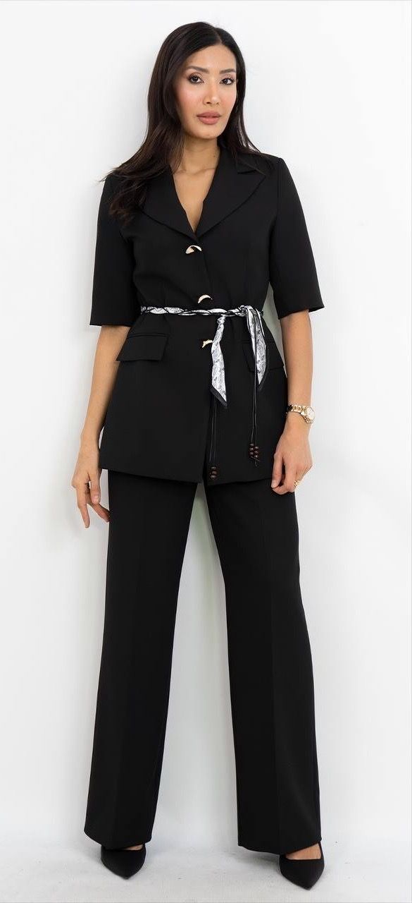 Kemer Detaylı Takım Elbise 6