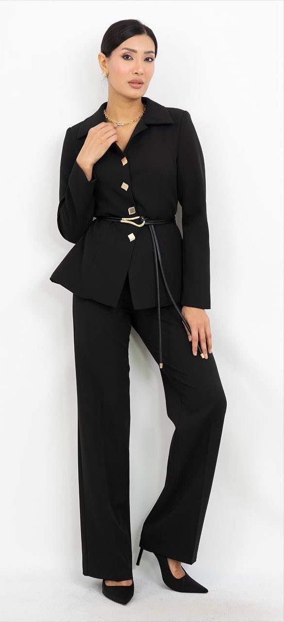 Kemer Detaylı Takım Elbise 2