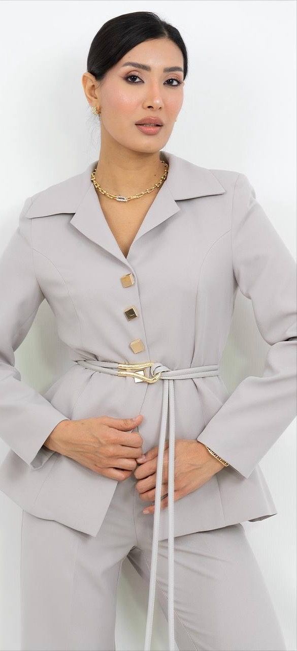 Kemer Detaylı Takım Elbise 4