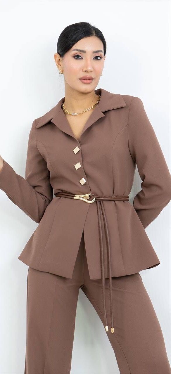 Kemer Detaylı Takım Elbise 5