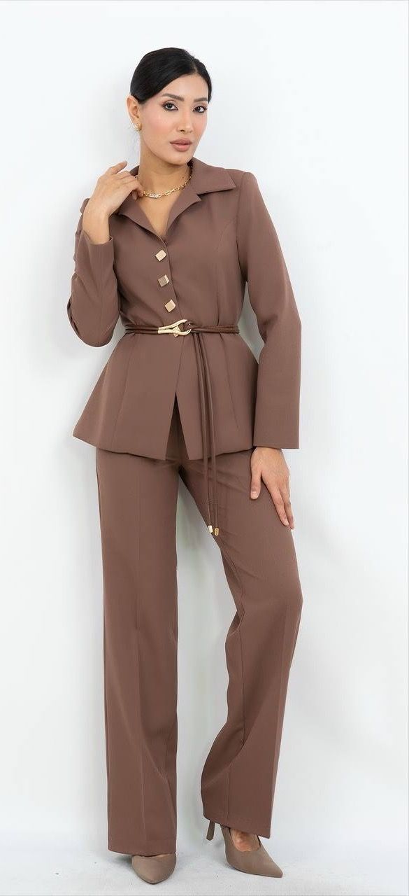 Kemer Detaylı Takım Elbise 6