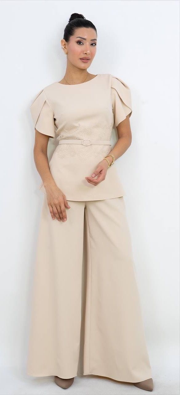 Kemer Detaylı Takım Elbise