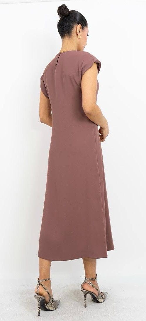 Kemer Detaylı Uzun Elbise 5