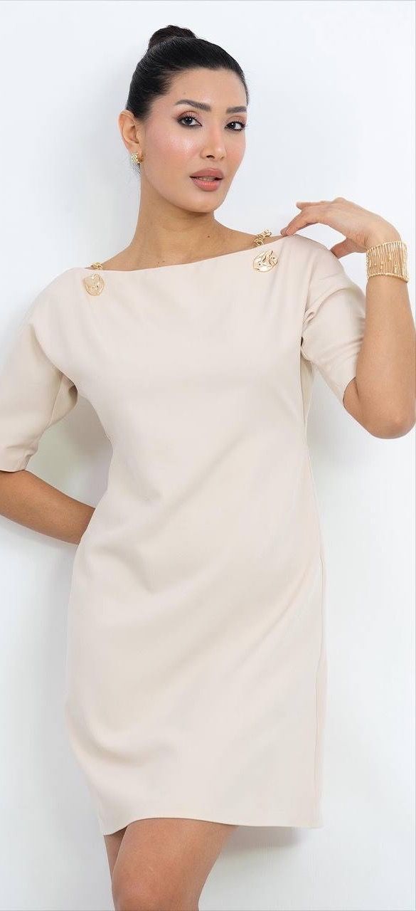 Kısa Kollu Mini Elbise 2