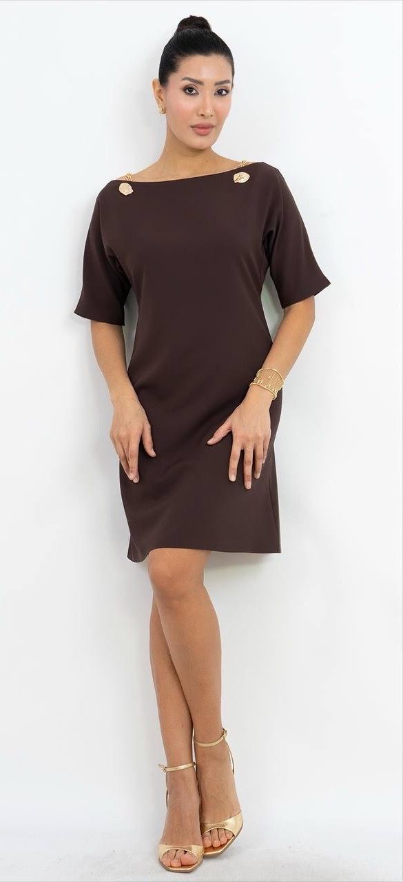 Kısa Kollu Mini Elbise 6