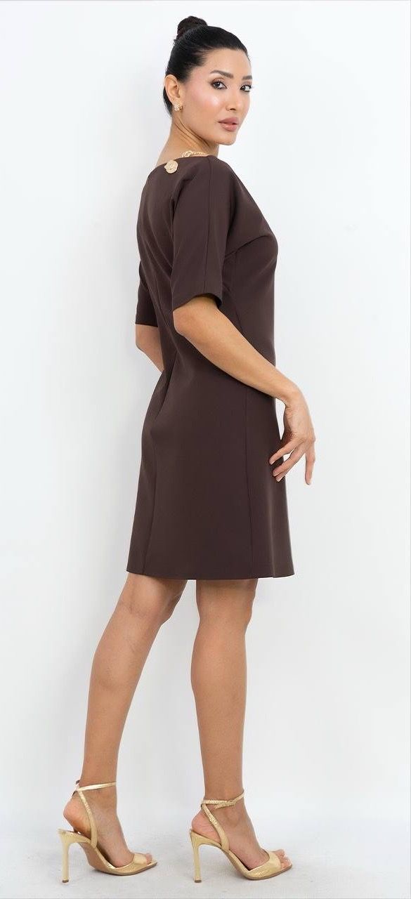 Kısa Kollu Mini Elbise 7