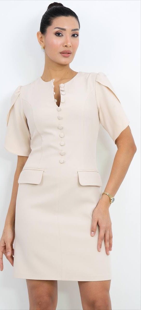 Kısa Kollu Mini Elbise