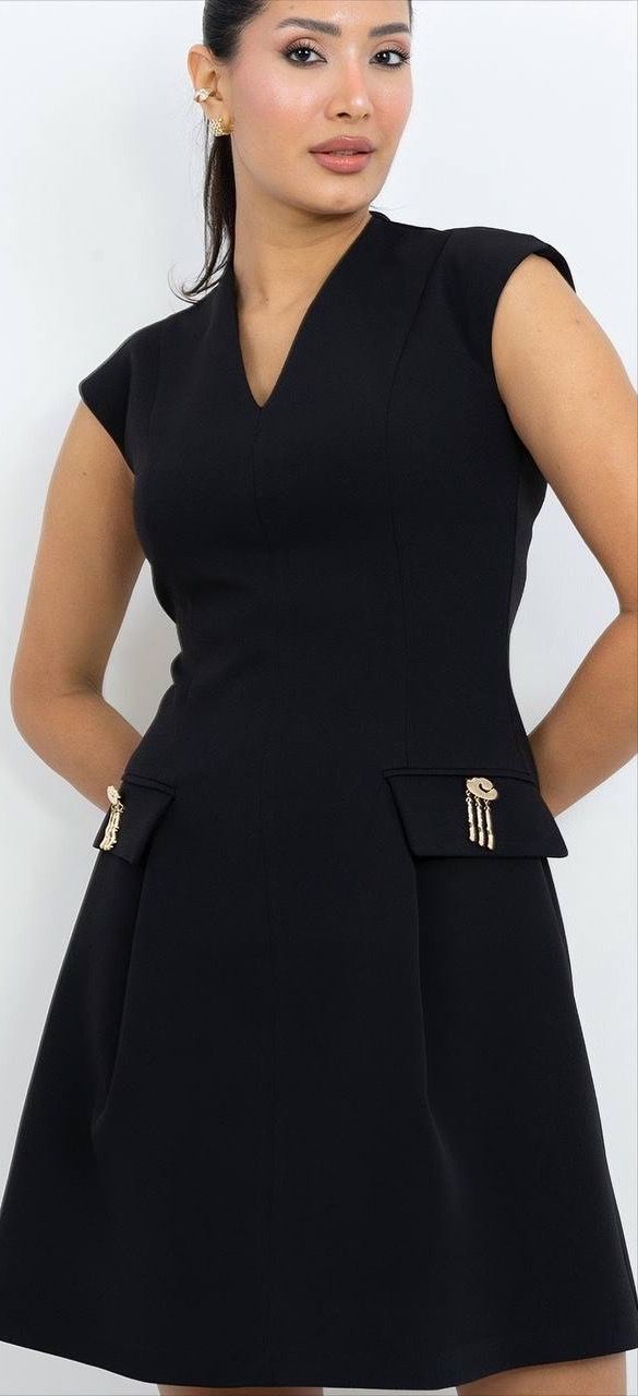 Kısa Kollu Mini Elbise 6