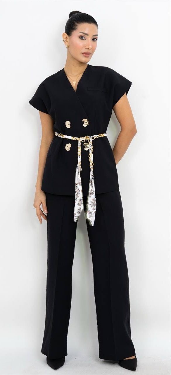 Şal Detaylı Takım Elbise