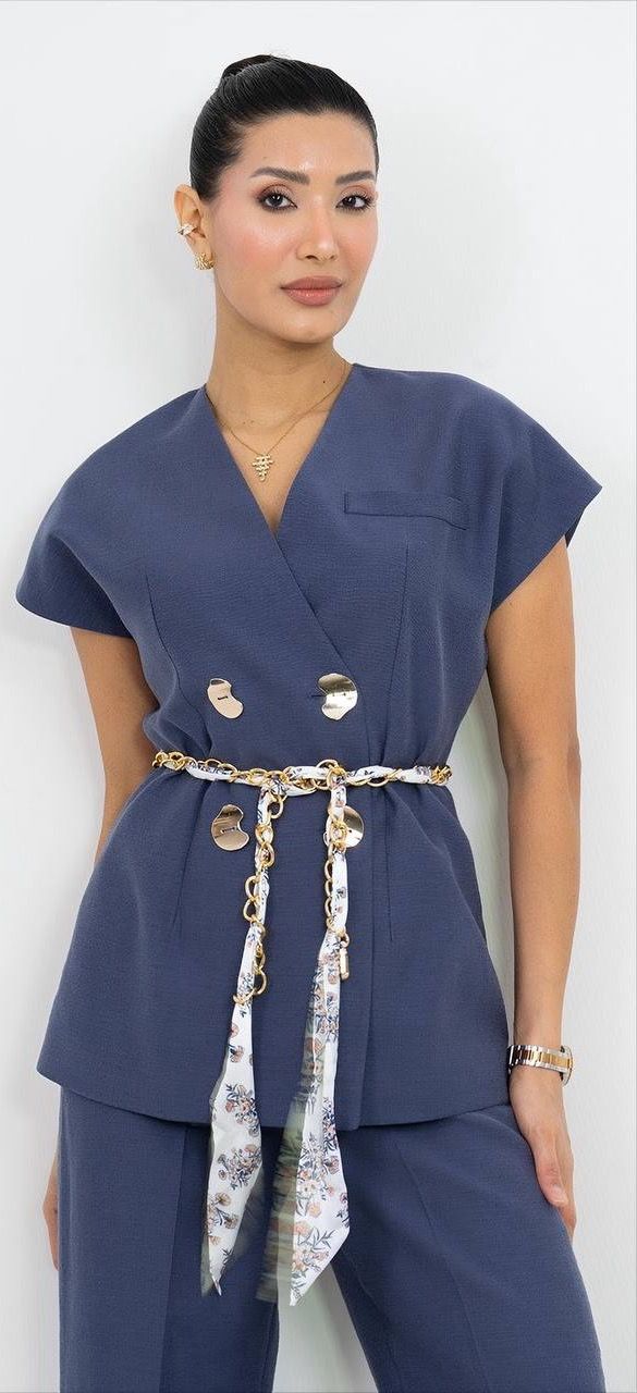 Şal Detaylı Takım Elbise 5