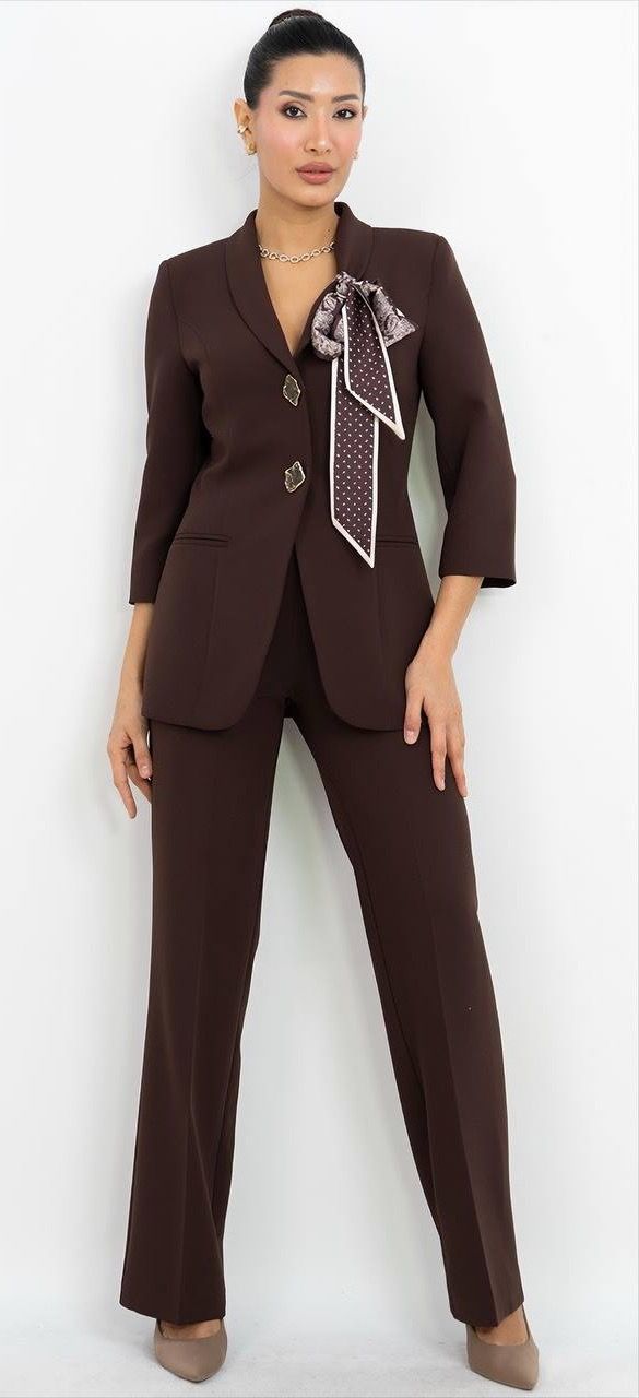 Şal Detaylı Uzun Elbise 8