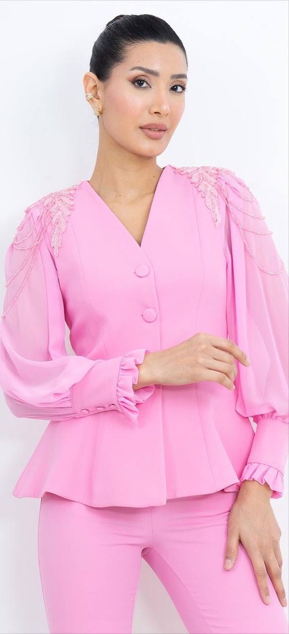 Tül Detaylı Takım Elbise 5