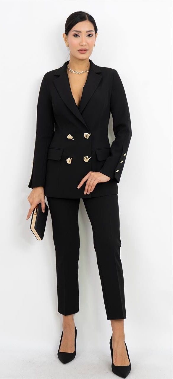 Uzun Kollu Ceket Pantolon Takım