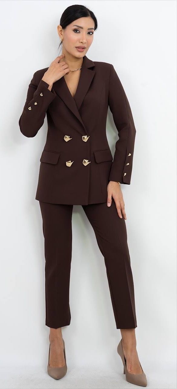 Uzun Kollu Ceket Pantolon Takım 8