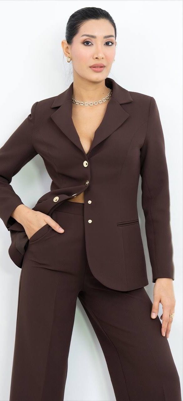 Uzun Kollu Ceket Pantolon Takım 2